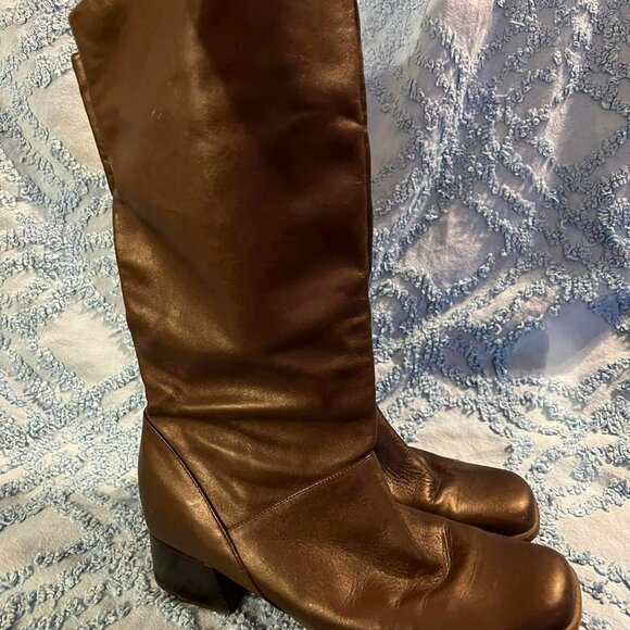 Size 7M - Dark Brown Calf High Boots - Picture 3 of 5